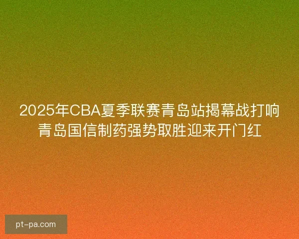 2025年CBA夏季联赛青岛站揭幕战打响青岛国信制药强势取胜迎来开门红